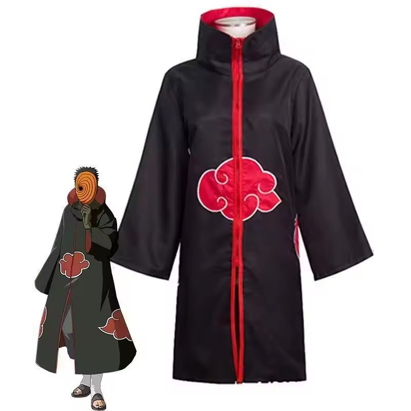 Halloween Costume Kids - อะนิเมะโอบิโตะคอสเพลย์เครื่องแต่งกายสำหรับเด็กโอบิโตะคาร์นิวัลฮาโลวีนเครื่องแต่งกายเด็กผู้ใหญ่เหมาะสำหรับความสูง 135 ซม.-185 ซม.