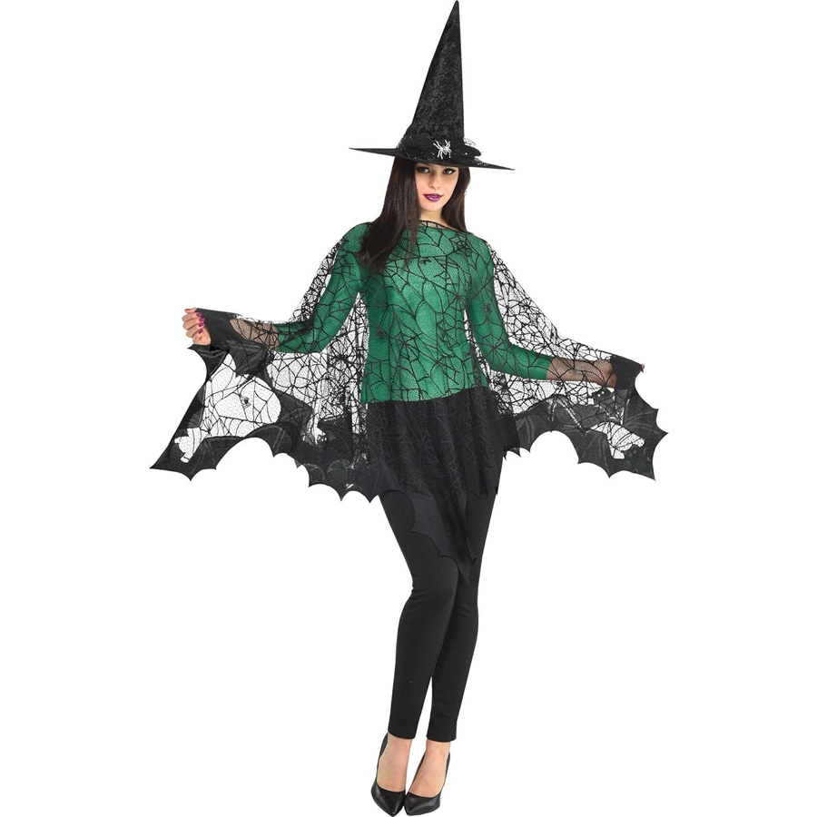 Spider Web Halloween Decoration - เสื้อคลุมเด็กผ้าโพลีเอสเตอร์เสื้อผ้าไหมพรมสำหรับเทศกาลฮาโลวีนผ้าใยแมงมุมสีดำแนวยุโรปและอเมริกา