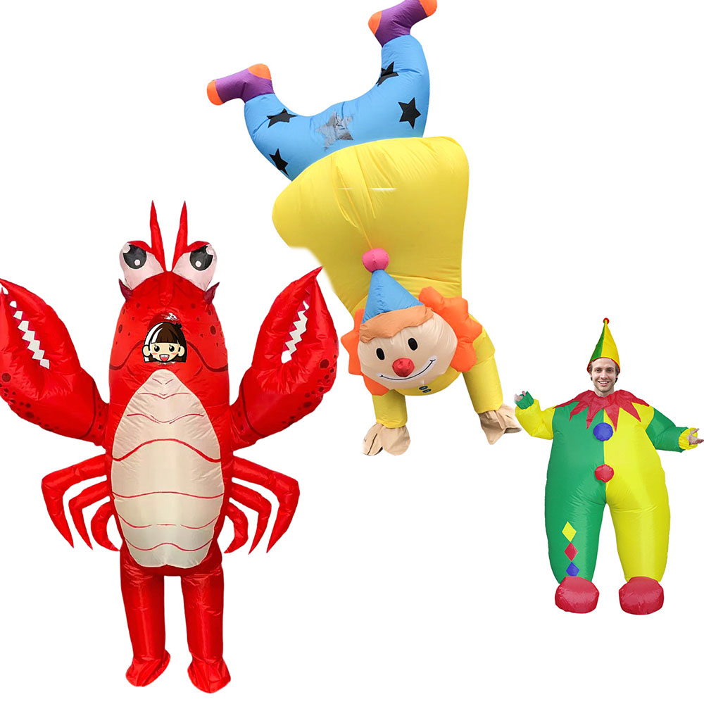 ชุดตัวตลกเป่าลมสำหรับผู้ใหญ่ ช - Halloween Costume Adult บทวิจารณ์และราคา