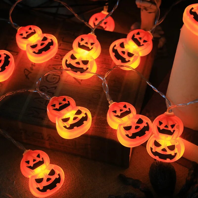 ไฟประดับฮาโลวีน 10/20 LED ใช้แ - Halloween Led String Lights Orange บทวิจารณ์และราคา