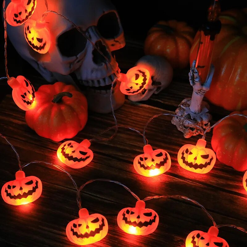 ไฟประดับฮาโลวีน 10/20 LED ใช้แ - Halloween Led String Lights Orange บทวิจารณ์และราคา