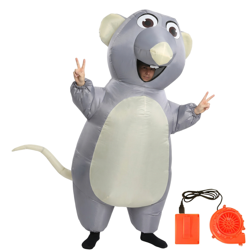 ชุดมาสคอตหนูสีเทาเป่าลมสำหรับผ - Halloween Costume Kids บทวิจารณ์และราคา