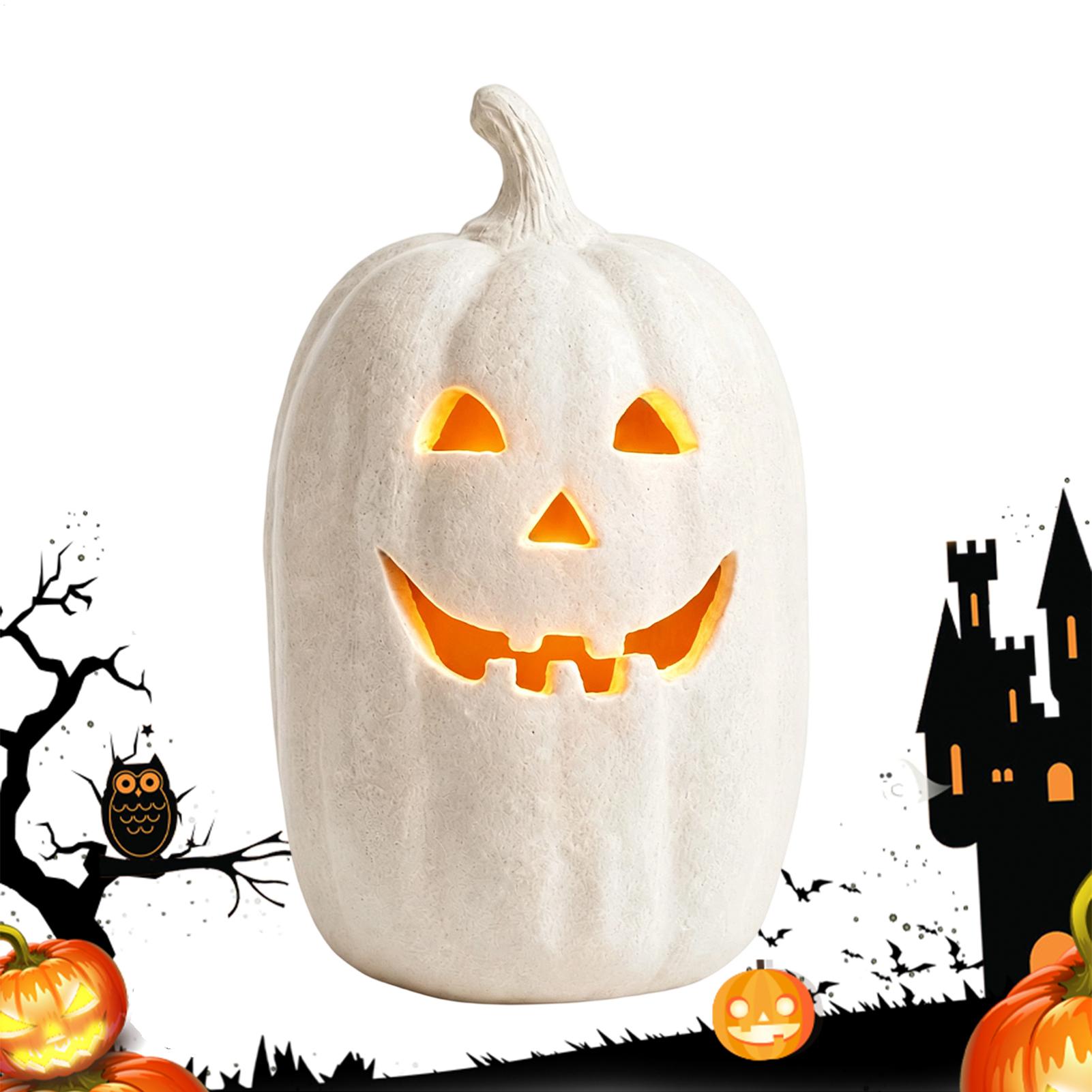โคมไฟฟักทองสุดหลอน โคมไฟเรซิ่น - Pumpkin Lantern Halloween บทวิจารณ์และราคา
