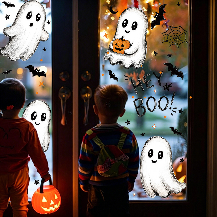 สติกเกอร์ติดกระจกสำหรับฮาโลวีน - Spider Web Halloween Decoration บทวิจารณ์และราคา