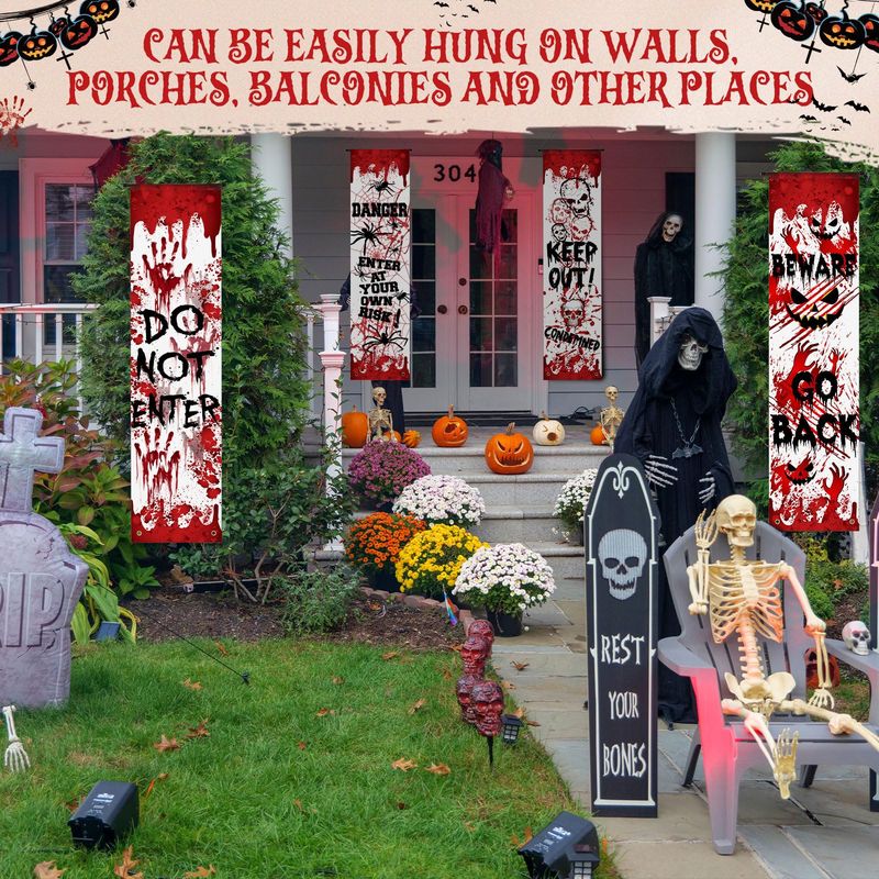 VIKAMA ผ้าคลุมประตูเฉลียงฮาโลว - Halloween Skeleton Decoration บทวิจารณ์และราคา