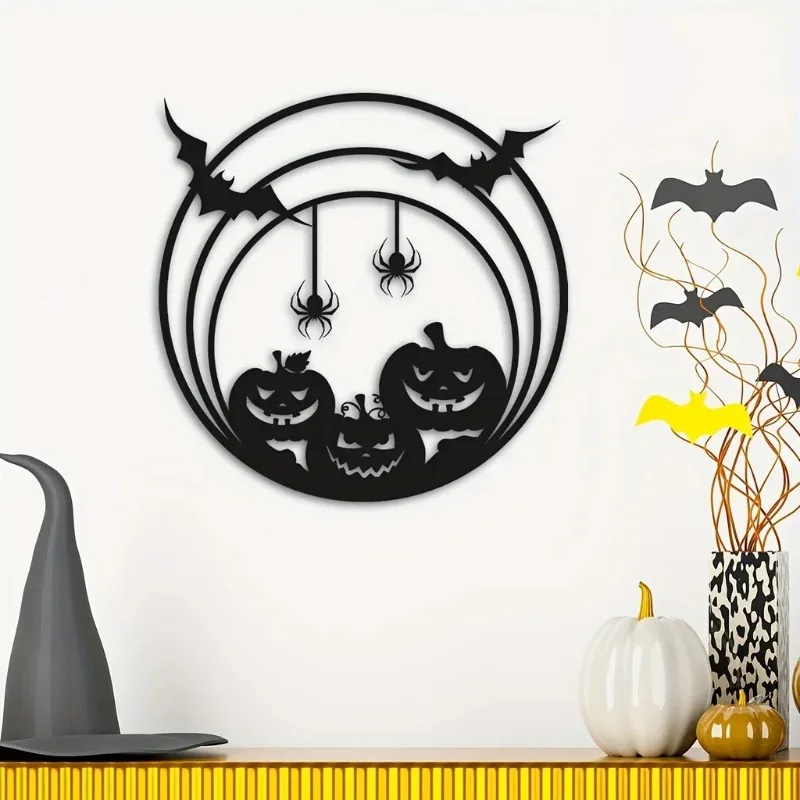 งานศิลปะโลหะติดผนังฮาโลวีน ลาย - Spider Web Halloween Decoration บทวิจารณ์และราคา