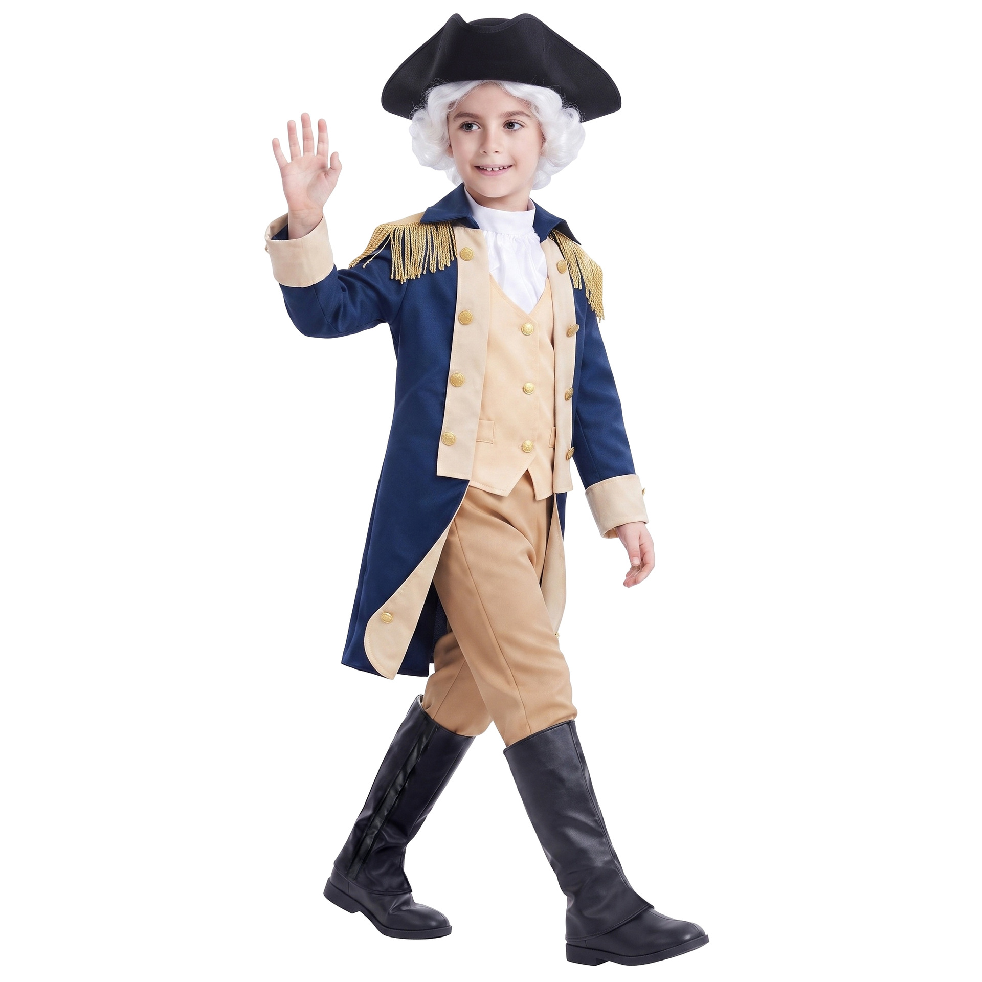 ชุดคอสตูมจอร์จ วอชิงตัน ยุคอาณ - Halloween Costume Kids บทวิจารณ์และราคา