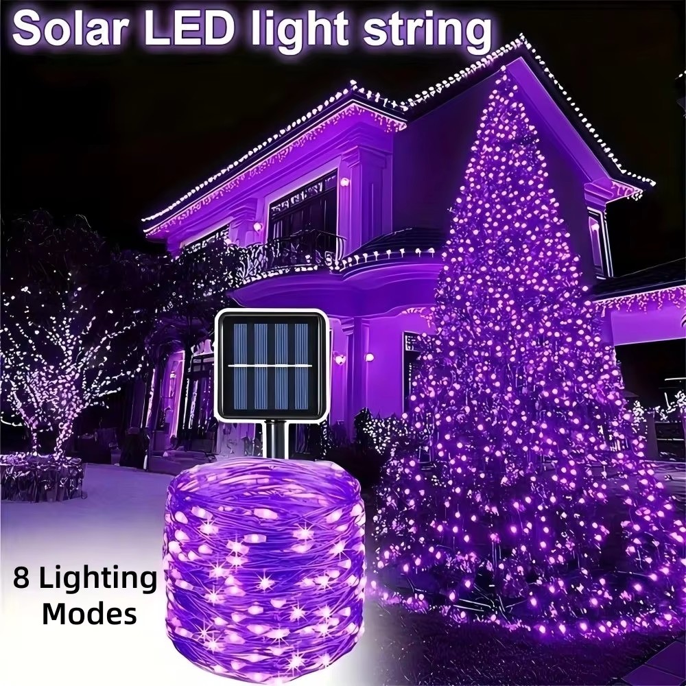 ไฟประดับฮาโลวีนแบบโซลาร์เซลล์  - Halloween Led String Lights Orange บทวิจารณ์และราคา
