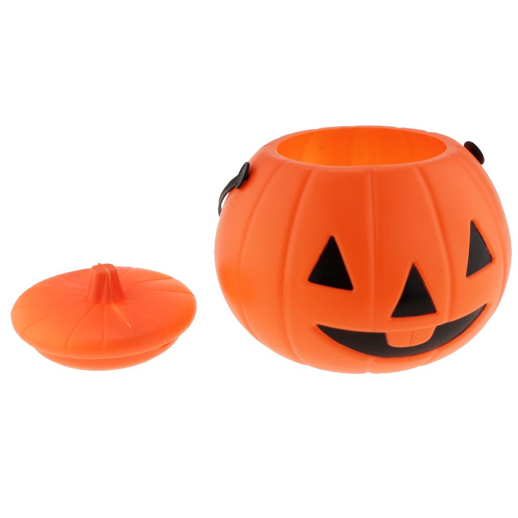 กระถางพลาสติกใส่ขนมรูปฟักทองฮา - Pumpkin Lantern Halloween บทวิจารณ์และราคา