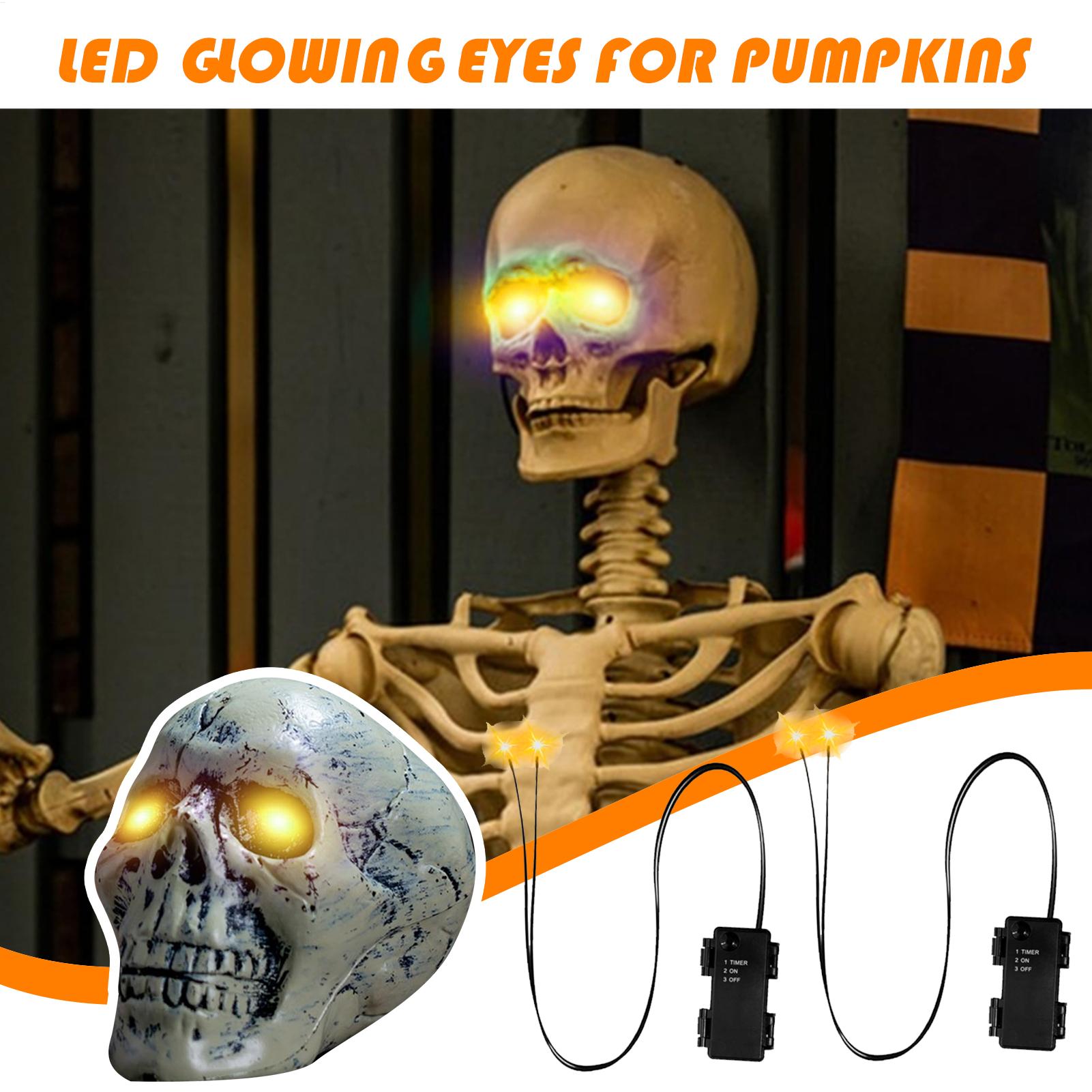 ไฟตาเรืองแสงสำหรับฮาโลวีน 1 ชิ - Halloween Pumpkin Decor Led บทวิจารณ์และราคา