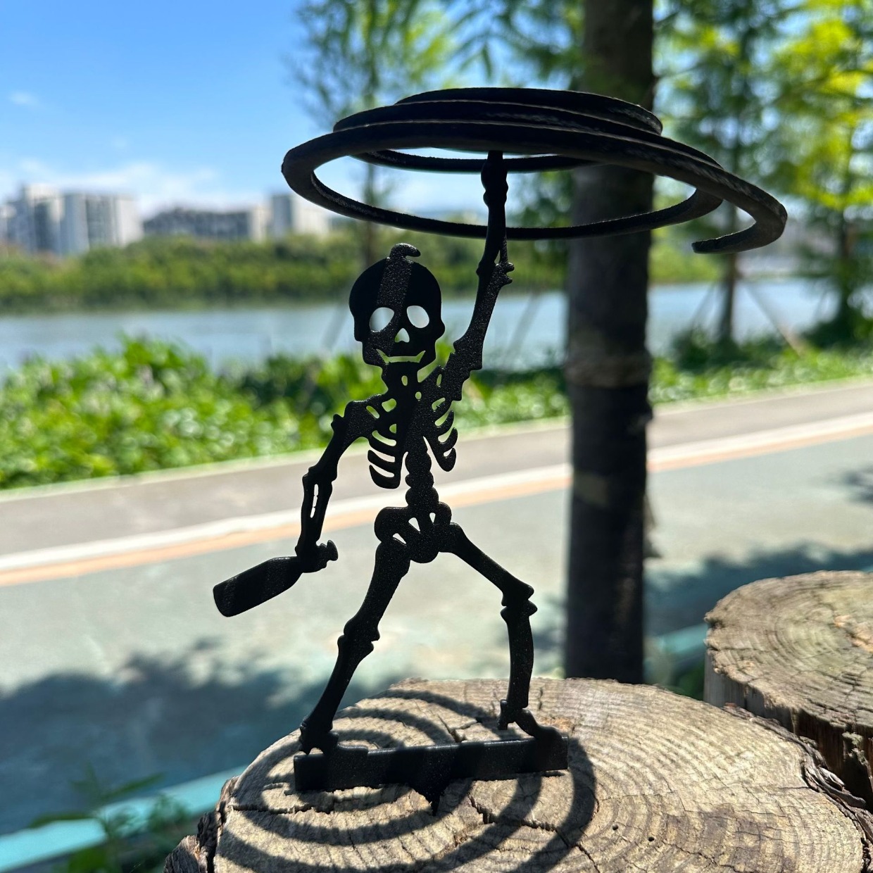 ขาตั้งธนูโลหะแบบพกพา โครงเหล็ก - Halloween Skeleton Decoration บทวิจารณ์และราคา