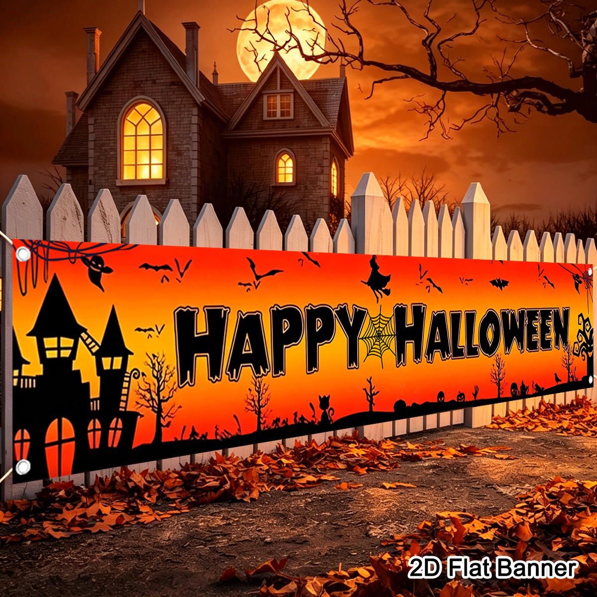 1 ชิ้น แบนเนอร์สุขสันต์วันฮาโล - Pumpkin Lantern Halloween บทวิจารณ์และราคา