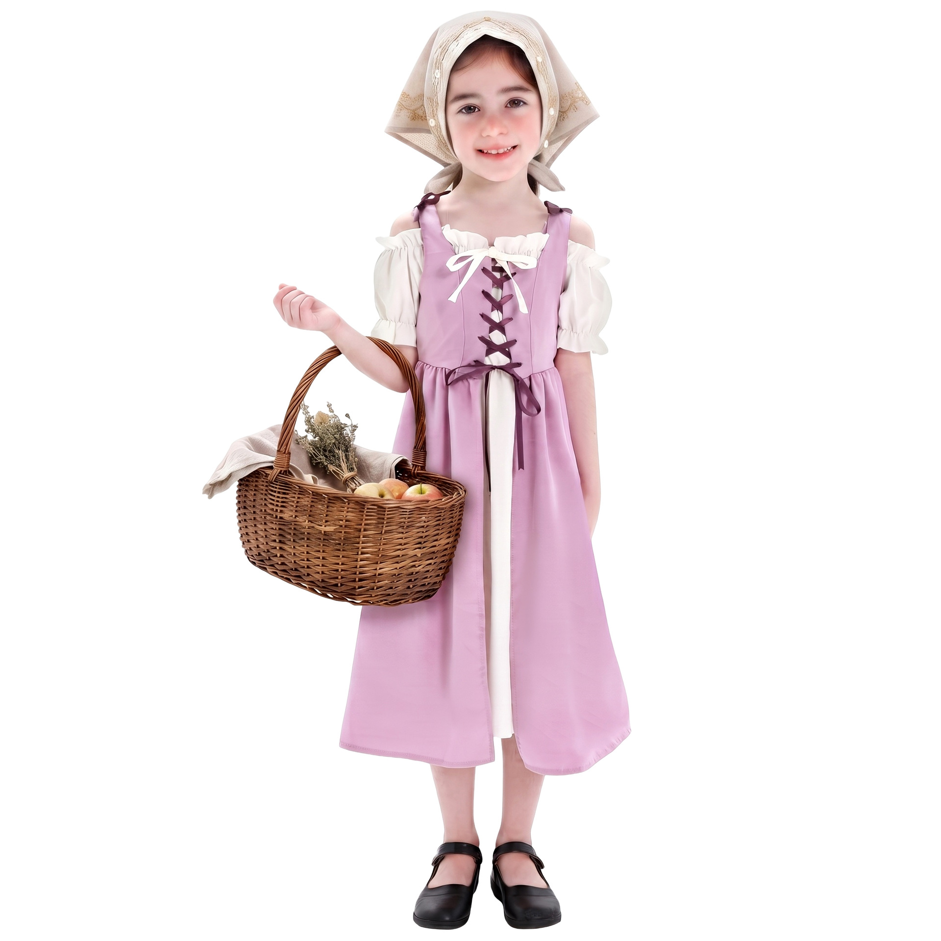ชุดแฟนซียุคกลางสำหรับเด็กผู้หญ - Halloween Costume Kids บทวิจารณ์และราคา