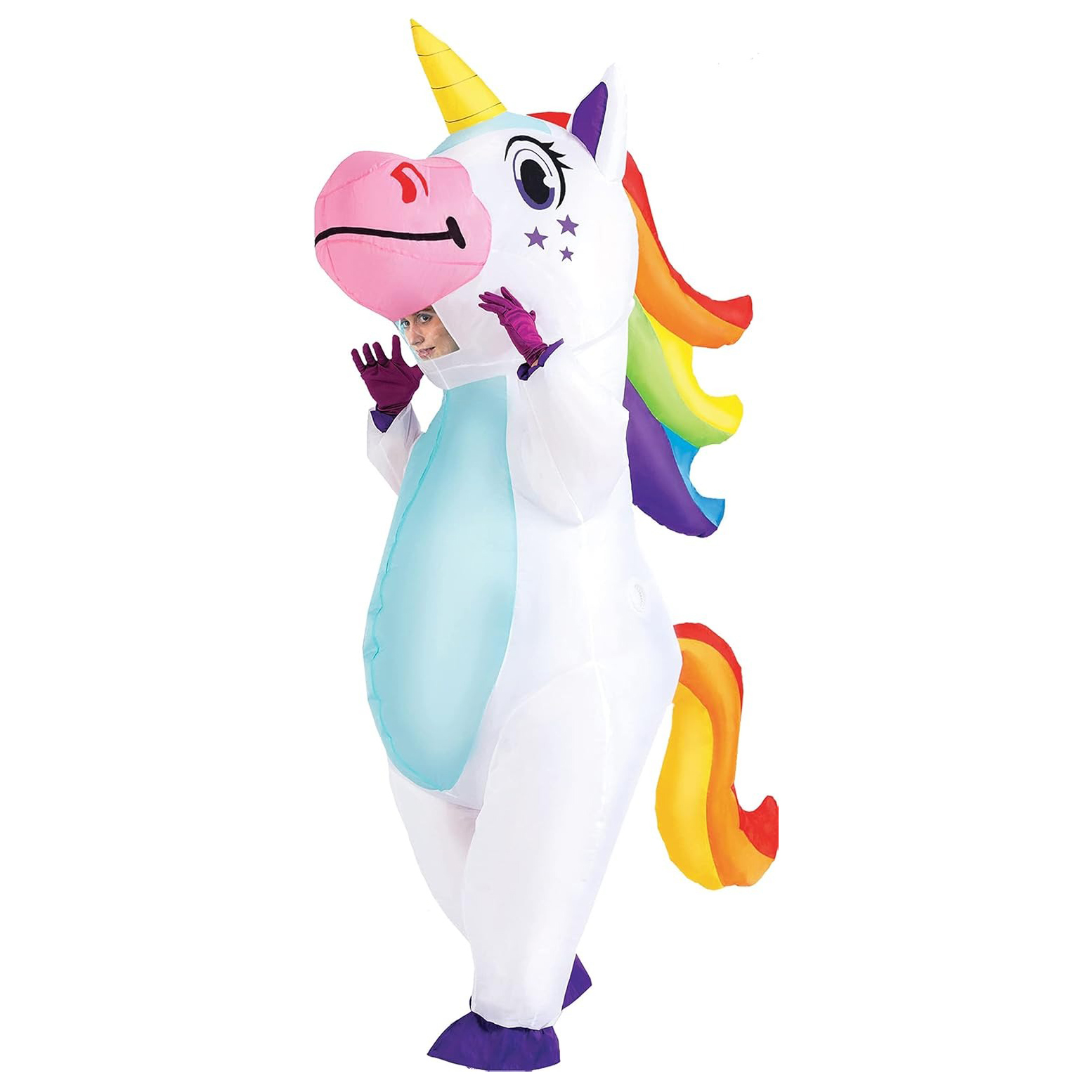 ชุดยูนิคอร์นเป่าลมสำหรับผู้ใหญ - Halloween Costume Adult บทวิจารณ์และราคา