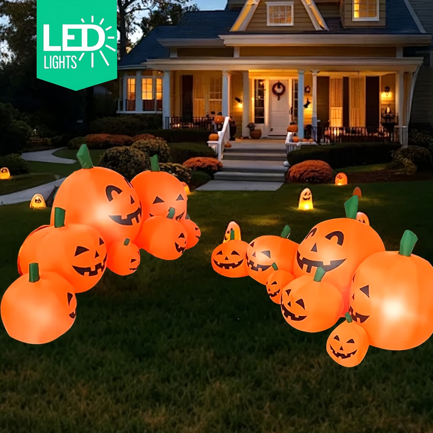 สินค้าใหม่! ชุดฟักทองเป่าลมฮาโ - Halloween Pumpkin Decor Led บทวิจารณ์และราคา
