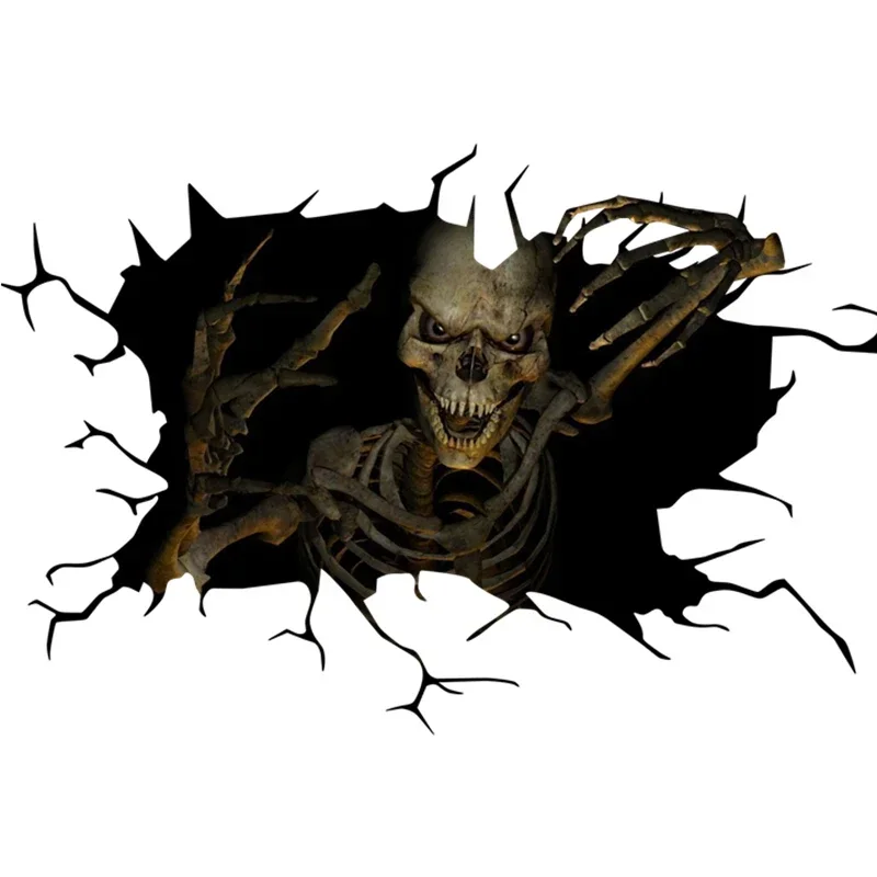 สติกเกอร์ติดรถยนต์ลายโครงกระดู - Halloween Skeleton Decoration บทวิจารณ์และราคา
