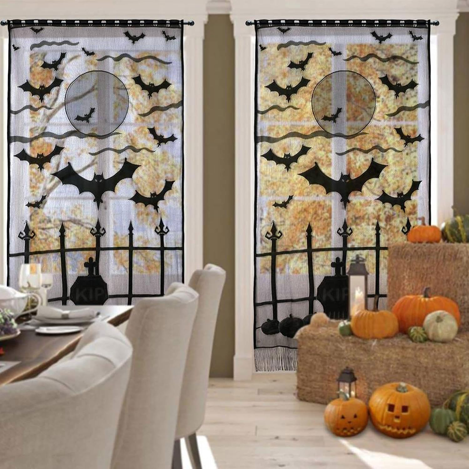 ม่านประตูลูกไม้ลายโครงกระดูกฮา - Halloween Skeleton Decoration บทวิจารณ์และราคา