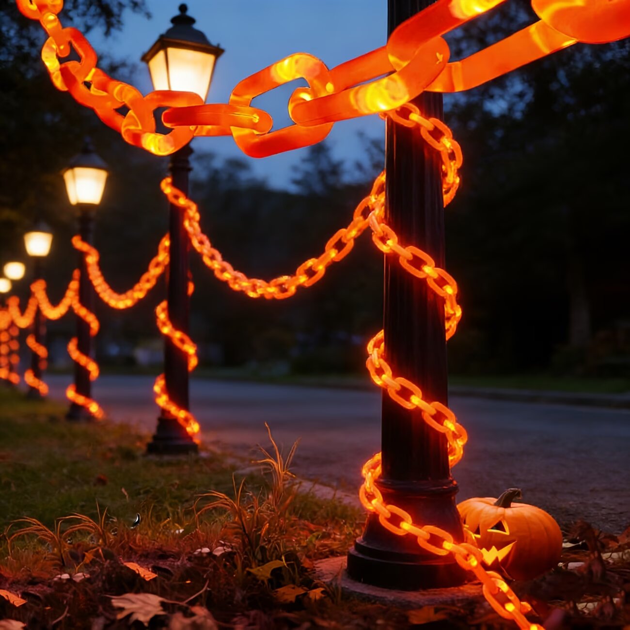 ไฟโซลาร์เซลล์สำหรับตกแต่งฮาโลว - Halloween Led String Lights Orange บทวิจารณ์และราคา