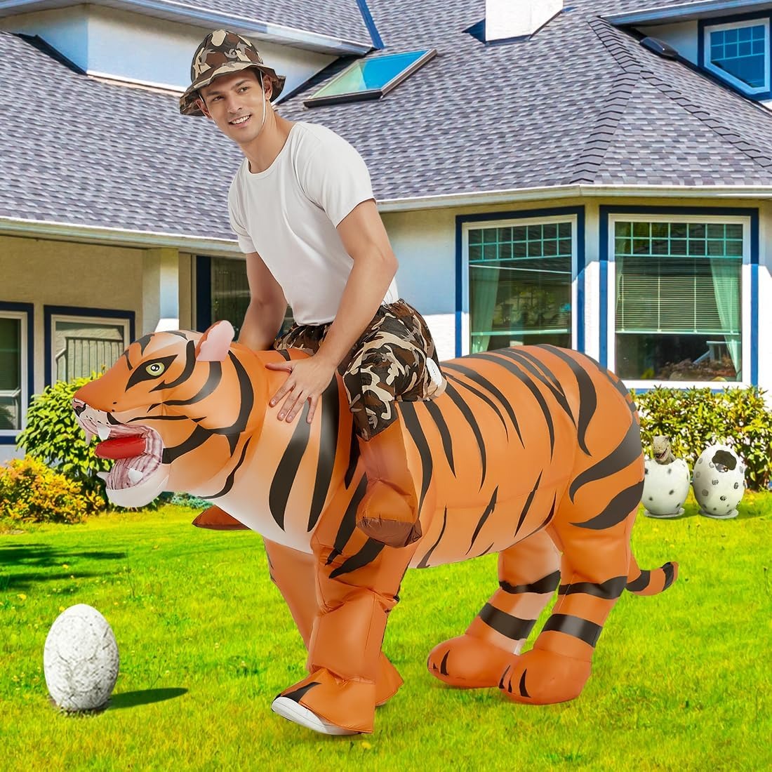 ชุดเสือเป่าลมสำหรับผู้ใหญ่ ชุด - Halloween Costume Adult บทวิจารณ์และราคา
