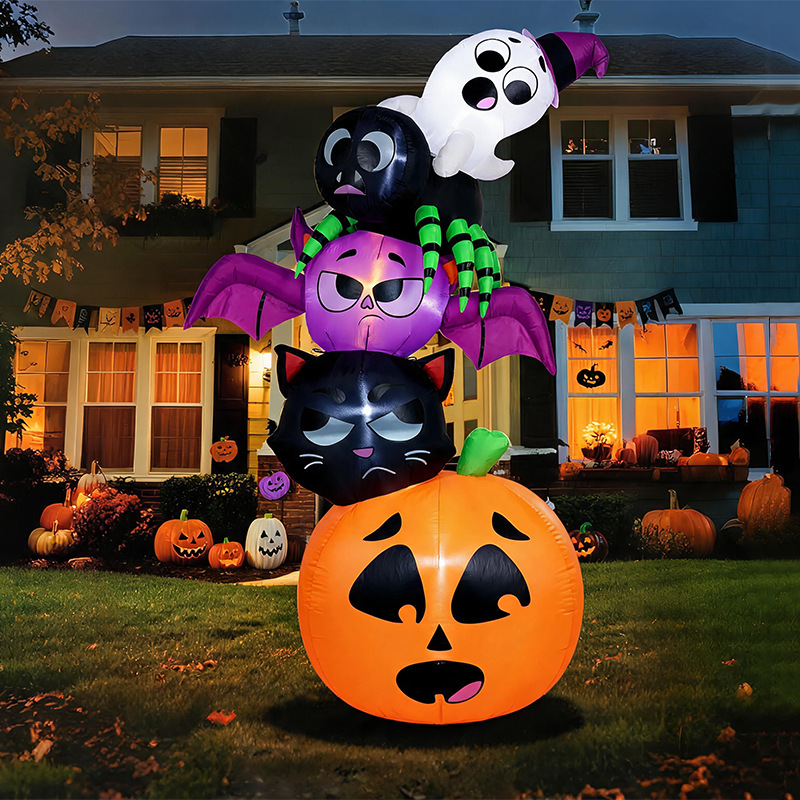 ของตกแต่งฮาโลวีนแบบเป่าลม ขนาด - Halloween Pumpkin Decor Led บทวิจารณ์และราคา