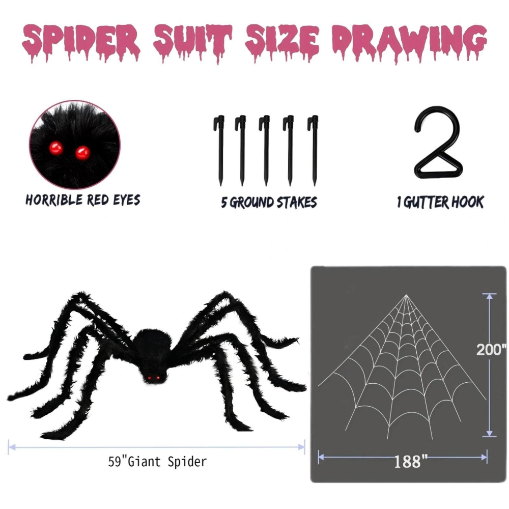 ใยแมงมุมฮาโลวีนขนาด 200 นิ้ว พ - Spider Web Halloween Decoration บทวิจารณ์และราคา
