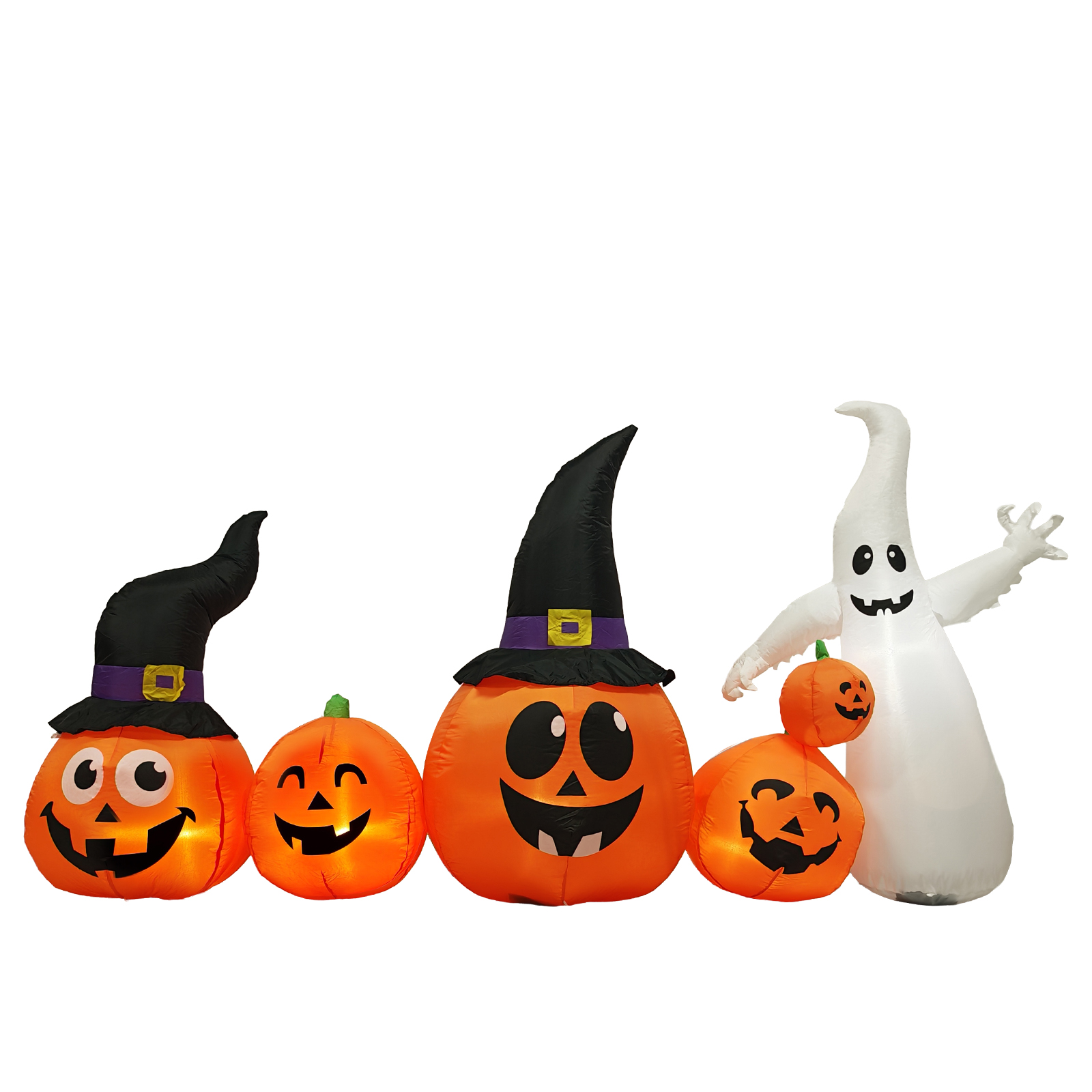 ฟักทองผีฮาโลวีนเป่าลมยาว 8 ฟุต - Halloween Pumpkin Decor Led บทวิจารณ์และราคา
