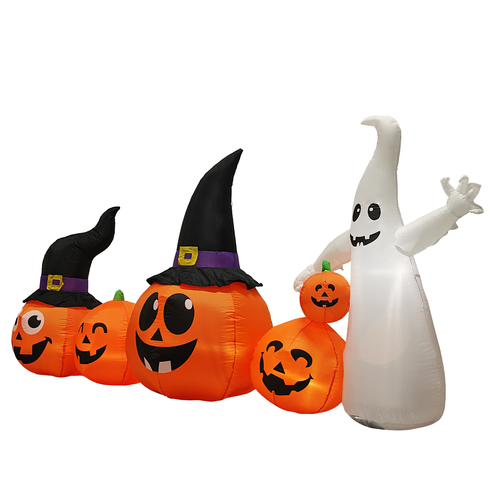 ฟักทองผีฮาโลวีนเป่าลมยาว 8 ฟุต - Halloween Pumpkin Decor Led บทวิจารณ์และราคา
