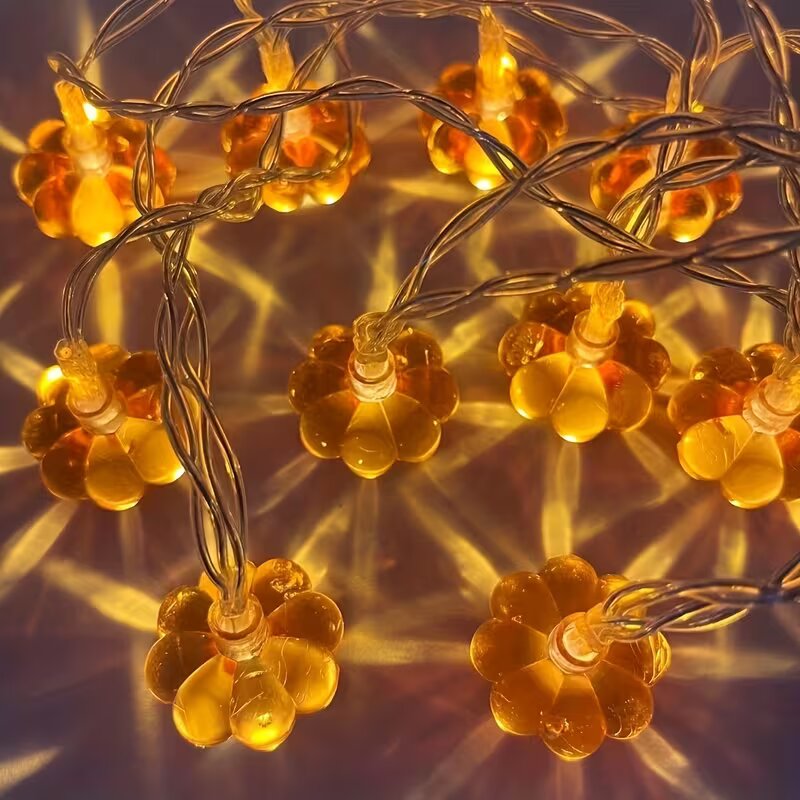 ไฟประดับรูปฟักทองสีส้มฮาโลวีน  - Halloween Led String Lights Orange บทวิจารณ์และราคา