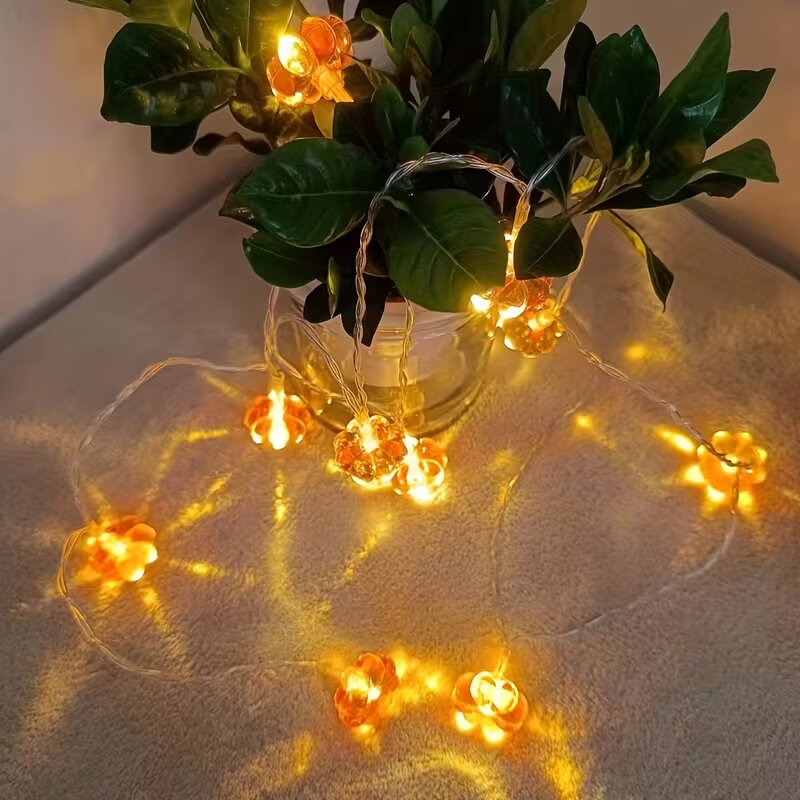 ไฟประดับรูปฟักทองสีส้มฮาโลวีน  - Halloween Led String Lights Orange บทวิจารณ์และราคา