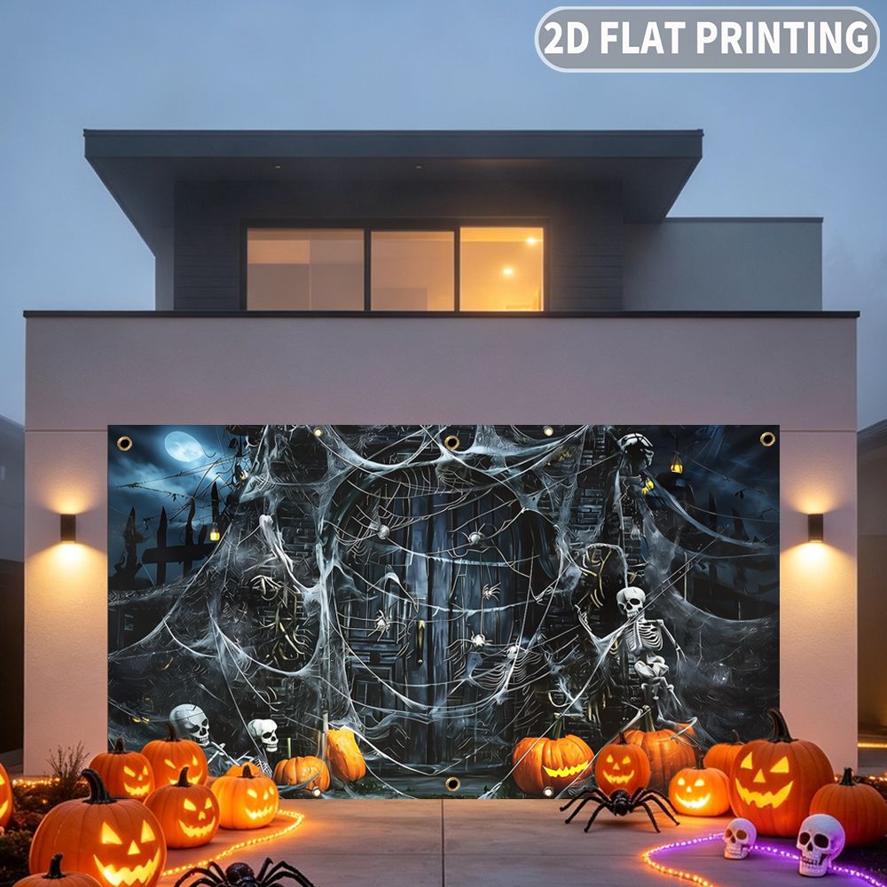 แบนเนอร์ตกแต่งงานปาร์ตี้ฮาโลวี - Spider Web Halloween Decoration บทวิจารณ์และราคา