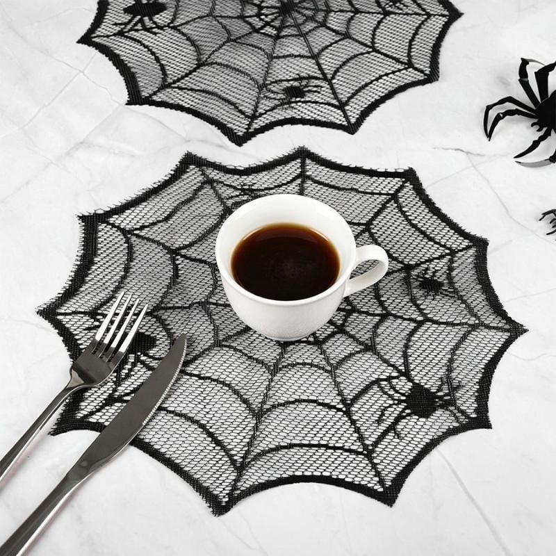 2/4 ชิ้น ผ้าปูโต๊ะลายใยแมงมุมส - Spider Web Halloween Decoration บทวิจารณ์และราคา
