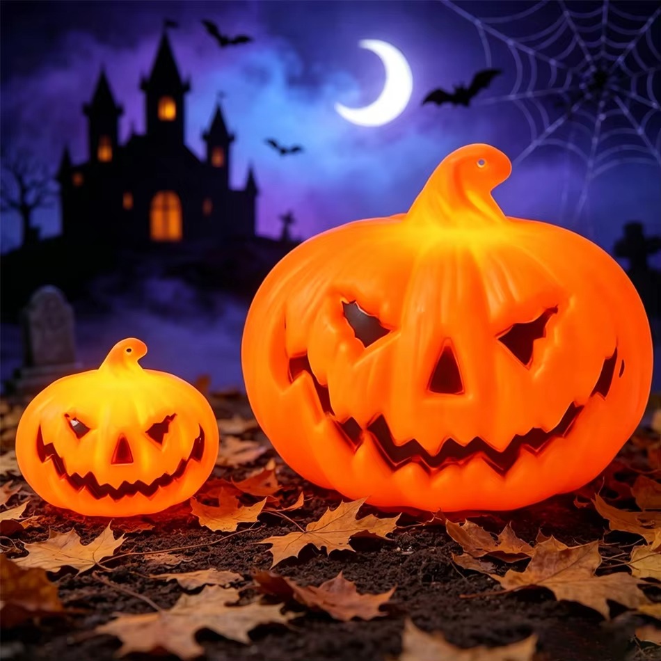 โคมไฟฟักทอง LED แสงวอร์มไลท์ แ - Pumpkin Lantern Halloween บทวิจารณ์และราคา