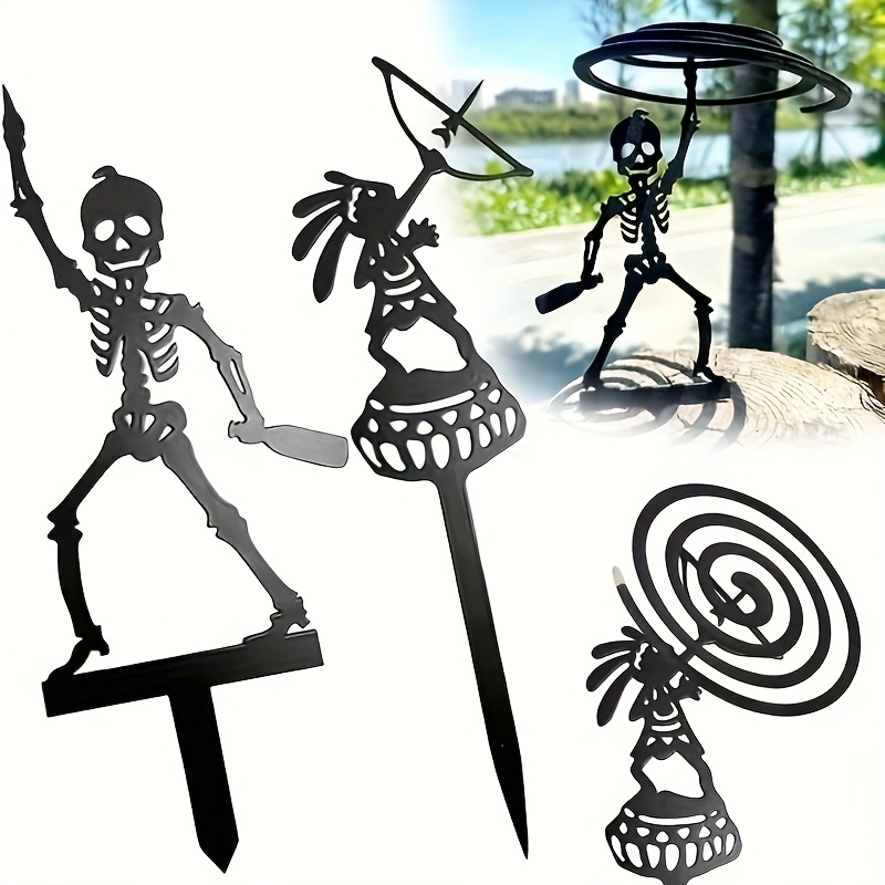 ขาตั้งธนูแบบโครงเหล็กพกพา 2D 1 - Halloween Skeleton Decoration บทวิจารณ์และราคา