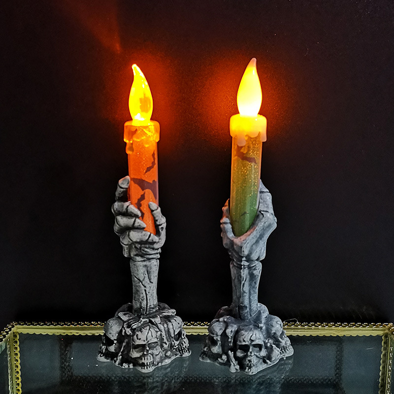 เทียน LED ฮาโลวีน รูปโครงกระดู - Halloween Pumpkin Decor Led บทวิจารณ์และราคา
